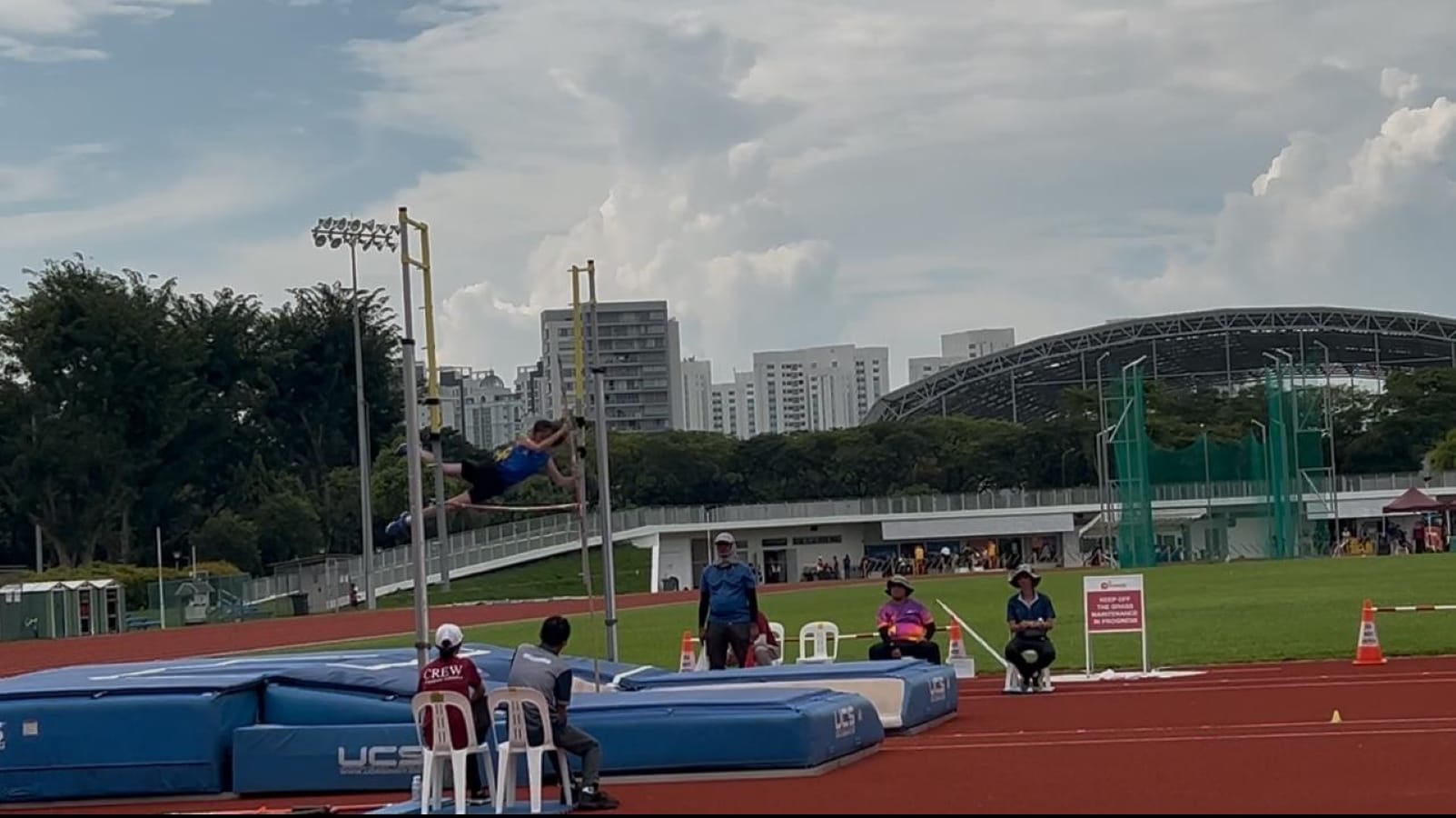Pole Vaulting in action